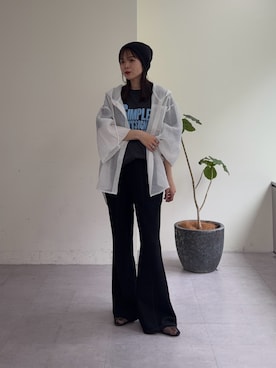 「CIAOPANIC TYPY（チャオパニックティピー）のアイテム（その他パンツ）」を使った、kyaaaiさん（レディース・156cm）の春コーディネート