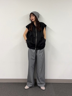 「CIAOPANIC TYPY（チャオパニックティピー）のアイテム（ブルゾン）」を使った、kyaaaiさん（レディース・156cm）の春コーディネート