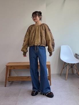 「キルティングジャケット」｜kyaaaiさん（レディース・156cm）の秋コーディネート