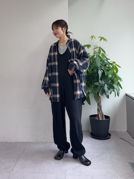「アイテム（サロペット/オーバーオール）」を使った、kyaaaiさん（レディース・156cm・20代）の秋コーディネート