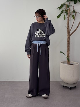 「アイテム（トップス）」を使った、kyaaaiさん（レディース・156cm）の冬コーディネート