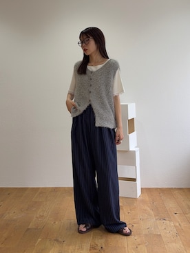 「CIAOPANIC TYPY（チャオパニックティピー）のアイテム（パンツ）」を使った、kyaaaiさん（レディース・156cm）の夏コーディネート