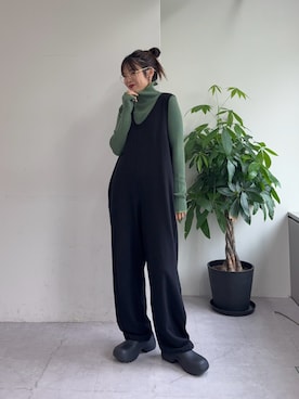 「アイテム（サロペット/オーバーオール）」を使った、kyaaaiさん（レディース・156cm・20代）の秋コーディネート
