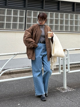 「アイテム（MA-1）」を使った、kyaaaiさん（レディース・156cm）の秋コーディネート