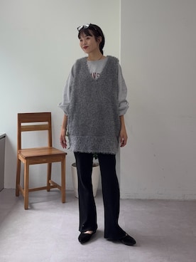 「アイテム（ベスト）」を使った、kyaaaiさん（レディース・156cm・20代）の夏コーディネート