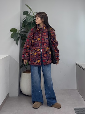 「CIAOPANIC TYPY（チャオパニックティピー）のアイテム（ブルゾン）」を使った、kyaaaiさん（レディース・156cm）の秋コーディネート