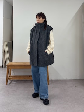 「アイテム（その他アウター）」を使った、kyaaaiさん（レディース・156cm・20代）の秋コーディネート