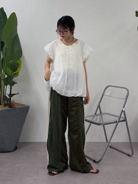「etsinta（エシンタ）のアイテム」を使った、kyaaaiさん（レディース・156cm）の夏コーディネート
