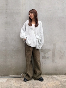 「CIAOPANIC TYPY（チャオパニックティピー）のアイテム（トップス）」を使った、kyaaaiさん（レディース・156cm）の秋コーディネート