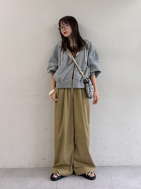 「サコッシュ」｜kyaaaiさん（レディース・156cm）の夏コーディネート