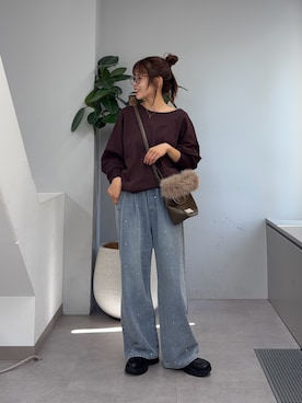 「CIAOPANIC TYPY（チャオパニックティピー）のアイテム（パンツ）」を使った、kyaaaiさん（レディース・156cm）の夏コーディネート