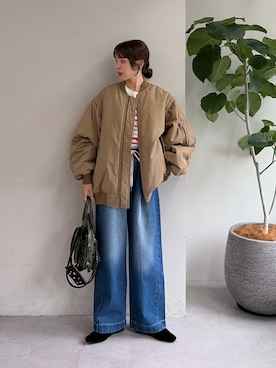 「アウターコーデ」｜kyaaaiさん（レディース・156cm）の夏コーディネート