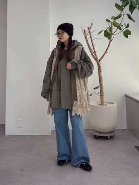 「etsinta（エシンタ）のアイテム」を使った、kyaaaiさん（レディース・156cm）の冬コーディネート