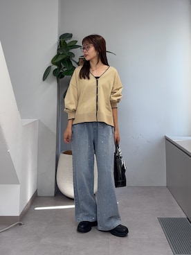 「CIAOPANIC TYPY（チャオパニックティピー）のアイテム（パンツ）」を使った、kyaaaiさん（レディース・156cm）の夏コーディネート