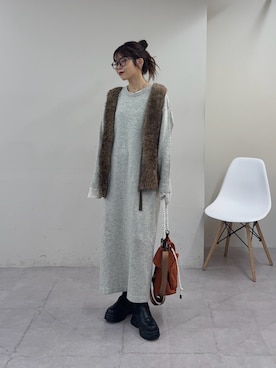 「アイテム（ワンピース）」を使った、kyaaaiさん（レディース・156cm・20代）の秋コーディネート