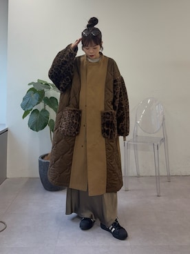 「アイテム（その他アウター）」を使った、kyaaaiさん（レディース・156cm）の秋コーディネート