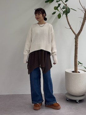 「アイテム（タンクトップ）」を使った、kyaaaiさん（レディース・156cm・20代）の秋コーディネート