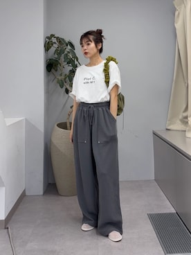 「ワッフルパンツ」｜kyaaaiさん（レディース・156cm）の夏コーディネート