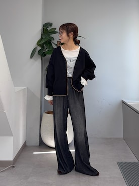 「CIAOPANIC TYPY（チャオパニックティピー）のアイテム（パンツ）」を使った、kyaaaiさん（レディース・156cm）の夏コーディネート