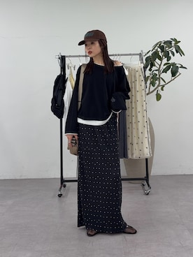 「CIAOPANIC TYPY（チャオパニックティピー）のアイテム（帽子）」を使った、kyaaaiさん（レディース・156cm）の春コーディネート
