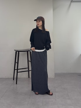 「アイテム（帽子）」を使った、kyaaaiさん（レディース・156cm）の春コーディネート