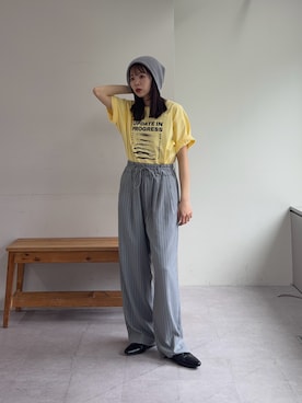 「CIAOPANIC TYPY（チャオパニックティピー）のアイテム（帽子）」を使った、kyaaaiさん（レディース・156cm）の春コーディネート