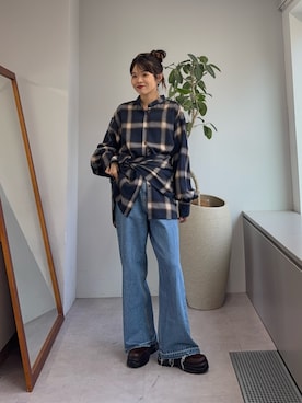 「スカーフアレンジ」｜kyaaaiさん（レディース・156cm）の秋コーディネート