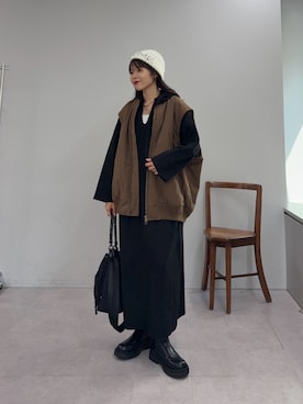 「アイテム（MA-1）」を使った、kyaaaiさん（レディース・156cm・20代）の秋コーディネート