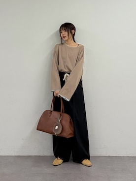 「CIAOPANIC TYPY（チャオパニックティピー）のアイテム（シューズ）」を使った、kyaaaiさん（レディース・156cm）の春コーディネート