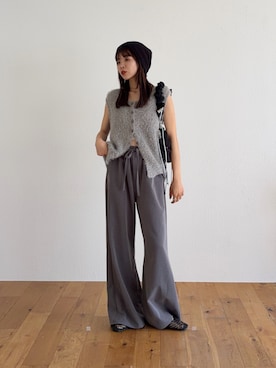 「CIAOPANIC TYPY（チャオパニックティピー）のアイテム（ベスト）」を使った、kyaaaiさん（レディース・156cm）の夏コーディネート