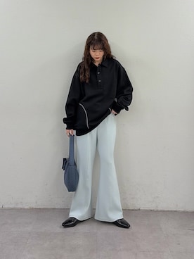 「CIAOPANIC TYPY（チャオパニックティピー）の【UNISEX】ポーチ付き中綿ハンドBAG（ショルダーバッグ）」を使った、kyaaaiさん（レディース・156cm）の春コーディネート