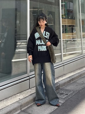 「アイテム（スウェット）」を使った、kyaaaiさん（レディース・156cm・20代）の夏コーディネート