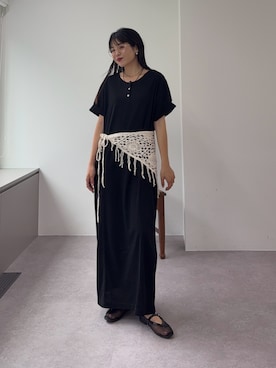 「アイテム（財布/小物、ホワイト系）」を使った、kyaaaiさん（レディース・156cm）の夏コーディネート