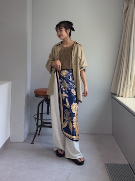「アイテム（バンダナ/スカーフ）」を使った、kyaaaiさん（レディース・156cm・20代）の夏コーディネート