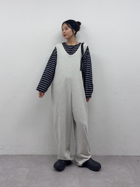 「アイテム（サロペット/オーバーオール）」を使った、kyaaaiさん（レディース・156cm・20代）の秋コーディネート