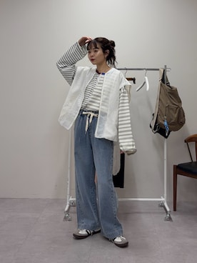 「CIAOPANIC TYPY（チャオパニックティピー）のアイテム（パンツ）」を使った、kyaaaiさん（レディース・156cm）の春コーディネート