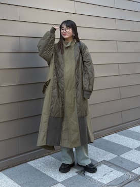 「アイテム（モッズコート）」を使った、kyaaaiさん（レディース・156cm）の夏コーディネート