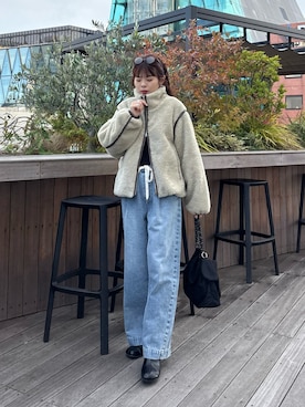 「アイテム（トートバッグ）」を使った、kyaaaiさん（レディース・156cm・20代）の秋コーディネート