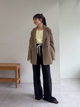 「アイテム（スウェットパンツ）」を使った、kyaaaiさん（レディース・156cm・20代）の夏コーディネート