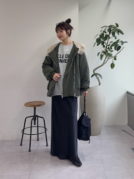 「アイテム（トートバッグ）」を使った、kyaaaiさん（レディース・156cm・20代）の秋コーディネート