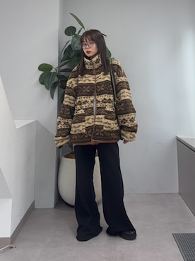 「CIAOPANIC TYPY（チャオパニックティピー）のアイテム（ブルゾン）」を使った、kyaaaiさん（レディース・156cm）の秋コーディネート