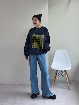 「アイテム（スニーカー）」を使った、kyaaaiさん（レディース・156cm）の秋コーディネート