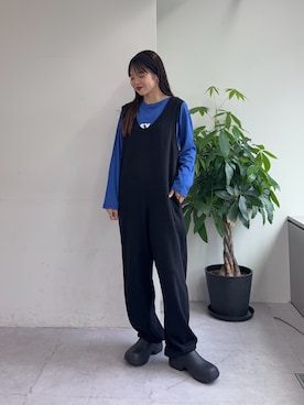 「アイテム（サロペット/オーバーオール）」を使った、kyaaaiさん（レディース・156cm・20代）の秋コーディネート