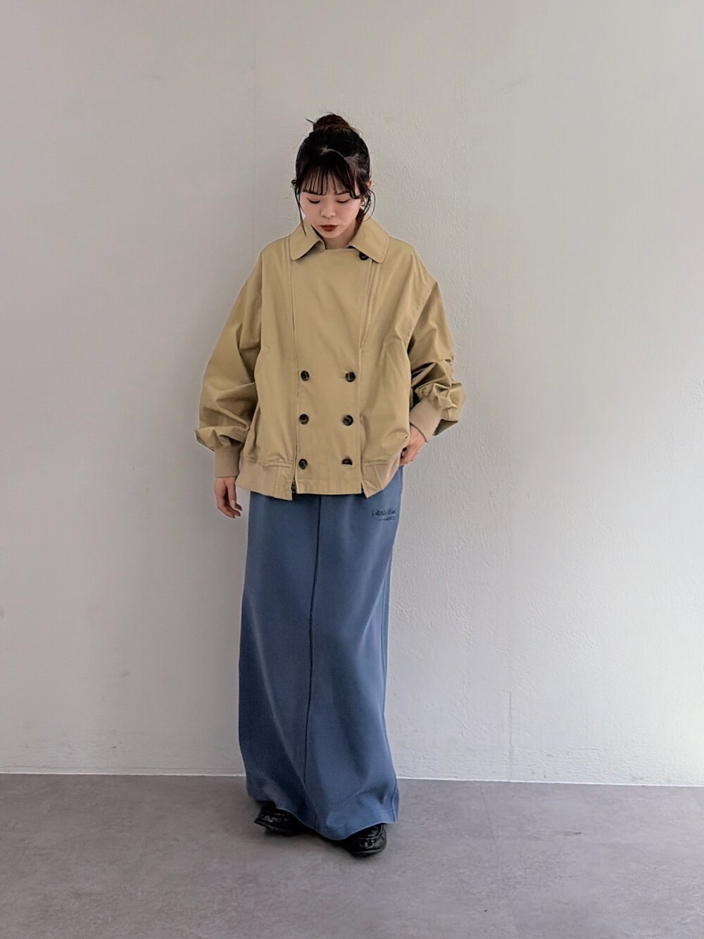 2WAY】ZIP切替トレンチコートを使った人気ファッションコーディネート