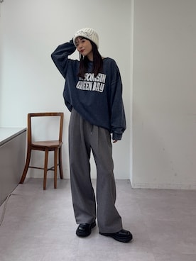 「アイテム（帽子）」を使った、kyaaaiさん（レディース・156cm・20代）の秋コーディネート