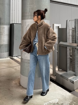 「アイテム（バッグ）」を使った、kyaaaiさん（レディース・156cm・20代）の秋コーディネート