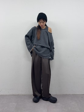 「アイテム（スウェット）」を使った、kyaaaiさん（レディース・156cm・20代）の秋コーディネート