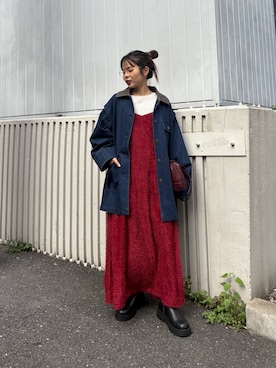 「CIAOPANIC TYPY（チャオパニックティピー）のアイテム（その他アウター）」を使った、kyaaaiさん（レディース・156cm）の秋コーディネート