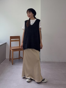 「CIAOPANIC TYPY（チャオパニックティピー）の【UNISEX】ラジオ体操TEE（Tシャツ/カットソー）」を使った、kyaaaiさん（レディース・156cm）の夏コーディネート
