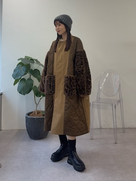 「アイテム（その他アウター）」を使った、kyaaaiさん（レディース・156cm）の秋コーディネート